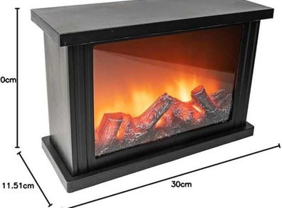 Battery-operated fireplace-look light - 30 X 11.5. X 20cm - C Batteries included