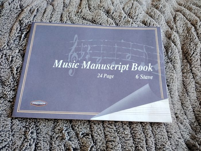 Music Manuscript Book