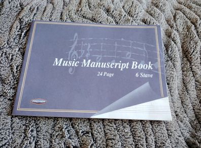 Music Manuscript Book