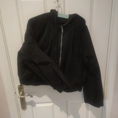 cropped anorak jacket
