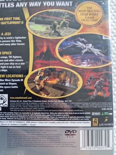 Star Wars Battlefront II PlayStation2 Ps2 Games Original