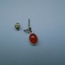 Sterling silver,Carnelian Earrings, New,Stud earrings Image 5