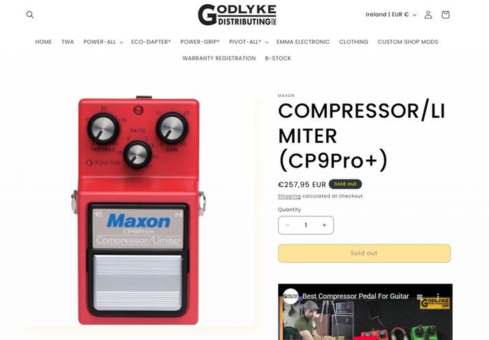 Maxon CP-9 Pro+(Compressor Limiter) Made in Japan Free Shipping included ROI only !