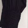 top Bnwt Zara black top size large tie front end Image 5