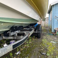 Large twin axle boat trailer