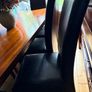 Stunning Solid Mahogany Dining Table & 8 Leather Chairs Image 7