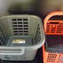 Tontarelli Red collapsible foldable basket, crate & Addis Laundry Basket Image 2