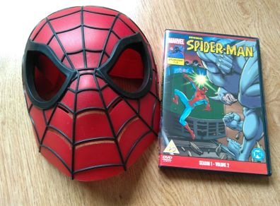 The Spider Man Mask and DVD