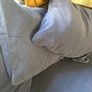 navy blue 3 seater sofa Image 4