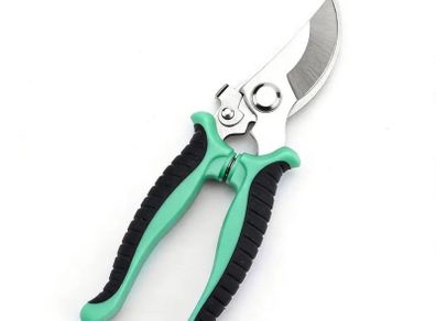 New green garden secateurs hand scissors