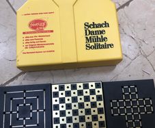 Travel  chess draughts solitaire