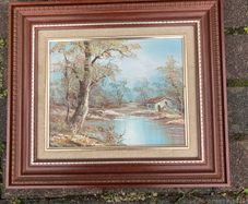 Signed painting free postage