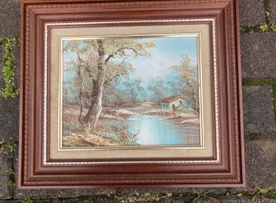 Signed painting free postage