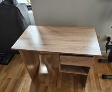 Light Wood Desk with Drawer - Excellent Condition