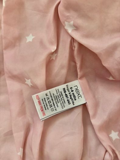 NEXT powder pink girls coat 6-9 mths