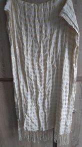 Cream and gold large scarf  h&m