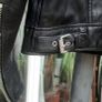 Superdry Mens black genuine leather biker jacket Image 2