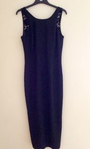 Black dress with lace back detail