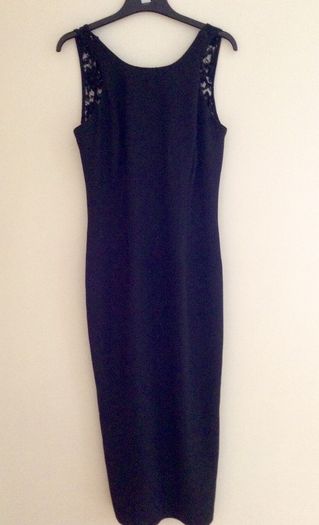 Black dress with lace back detail