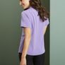 Simon Jersey Lilac Tie Neck Blouse Office Salon Therapist Work Uniform UK8 Payment by Paypal or Revolut Image 10