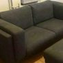 Large two seater sofa couch - Ikea Nockeby - grey blue 2 seat Image 3
