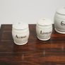 20th Century Set of 6 Antique Cream Pottery Storage Jars, 1900s. Image 5