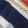 RICHEL (Paris) Red and Navy "Riding Gear" 100% Silk Scarf - Valued at 455euro Image 6