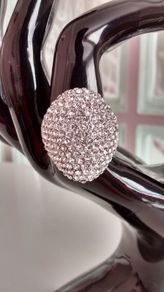 Platinum Plated Crystal Ring