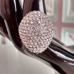 Platinum Plated Crystal Ring