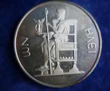 Vintage 1972 Serling Silver 925 Medal 40,8g