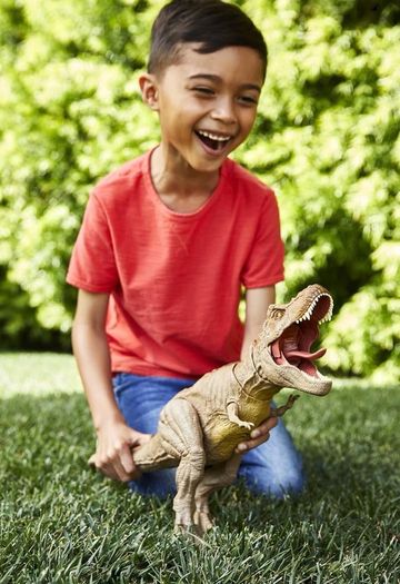Jurassic World Epic Roarin' Tyrannosaurus Rex, dinosaur toys with Primal Attack Feature, Sound, Realistic Shaking