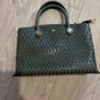 Matmazel Khaki Green Scale Texture Tote Bag 2 Ways Image 5