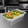 6 Pack Steam Table Pans 20.9 x 12.8 x 3.9 Inch Deep Steam Table Pan Full Size 13L Deep Food Image 6