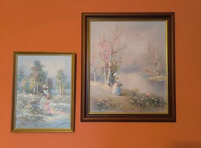 2 x Oil on Board Paintings
