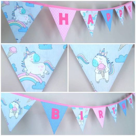 Eco-Friendly Personalised Cotton Bunting Made to Order