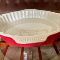 Cherry Red Zwilling Flan Dish with Handles 28 cm