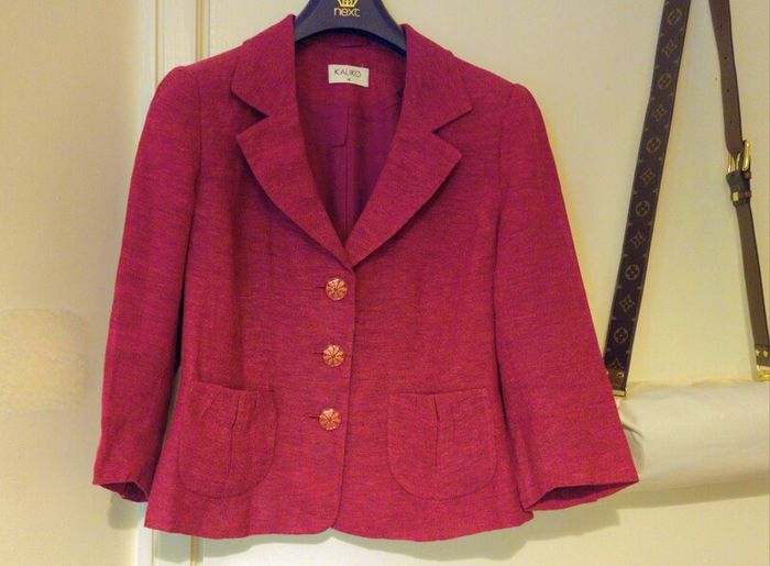 KALIKO Fuchsia Pure Linen Blazer S14