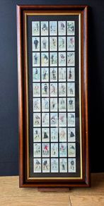 Framed Vintage Golf Cigarette Cards  Complete Collection 50 Cards