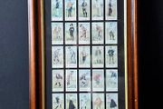 Framed Vintage Golf Cigarette Cards  Complete Collection 50 Cards