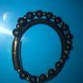 Mens Bracelet black and gold brand new Image 2