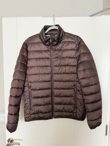Reiss Men's Armstrong Puffer Jacket in Plum - size large