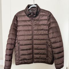 Reiss Men's Armstrong Puffer Jacket in Plum - size large