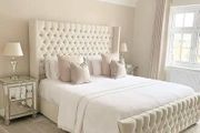 Super king Size Luxury Chesterfield Wingback Bed And Mattress