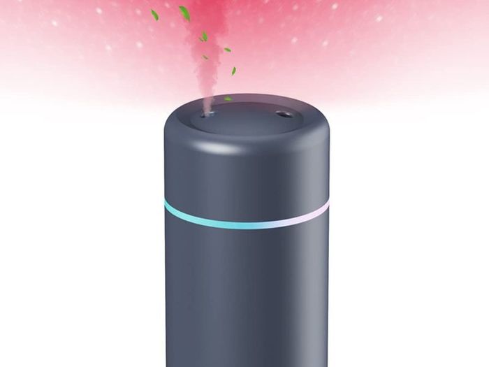 Colorful Mini Humidifier with Projection Atmosphere Lamp, Essential Oil Diffuser Aroma Essential Oil USB Cool Mist Humidifier 300ml, 2 Adjustable Mist Modes, Super Quiet, for Car, Office, Bedroom