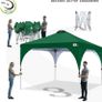 3x3M Pop Up Gazebo Commercial Gazebo With Upgrade Roller Bag, 4 Weight Bags, Stakes and Ropes (Forest Green) Image 2