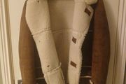 Mens Jacket Faux Sherpa Size Large