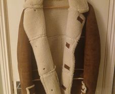 Mens Jacket Faux Sherpa Size Large
