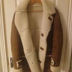 Mens Jacket Faux Sherpa Size Large