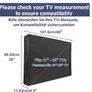 Mounting Dream Outdoor TV Cover Weatherproof with Bottom Cover for 30-32 inch TV, Waterproof and Dustproof TV Screen Protectors with Remote Control Pocket for Outside LED, LCD, OLED Flat Screen TVs Image 3