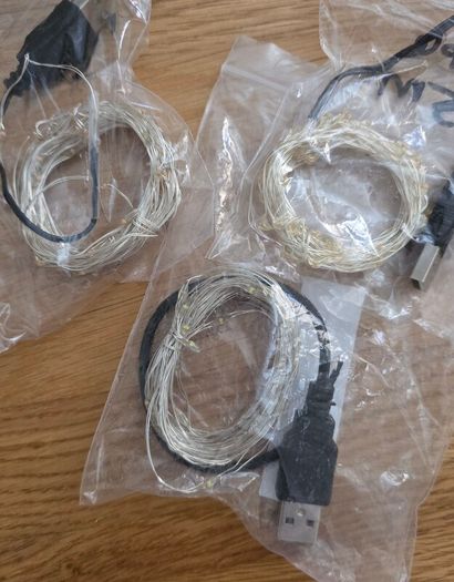 Fairy lights - USB connection - Pink, purple and warm white